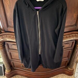 Zeagoo Black Zip-Up Hoodie